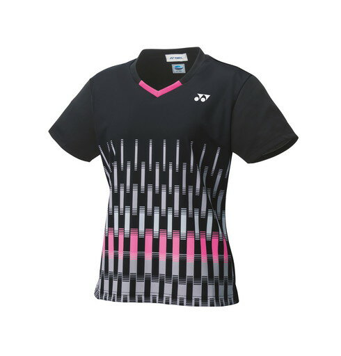 【メール便発送品】ヨネックス YONEX テニス・バドミントン ウエア（ウィメンズ） ウィメンズゲームシャツ（スリム） ブラック(007) O 20553 部活動　クラブ活動