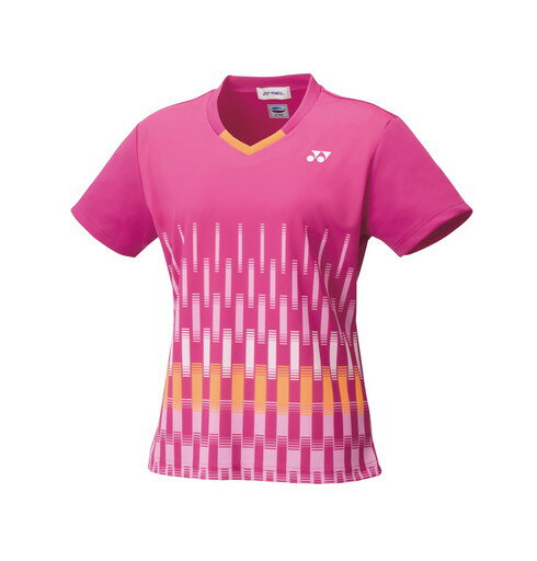【メール便発送品】ヨネックス YONEX テニス・バドミントン ウエア（ウィメンズ） ウィメンズゲームシャツ（スリム） ベリーピンク(654) S 20553 部活動　クラブ活動