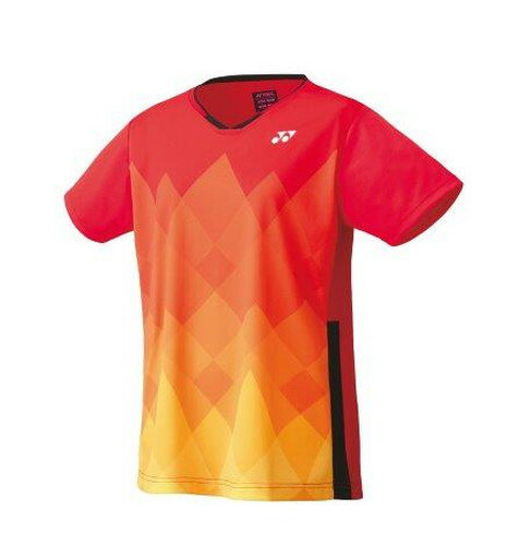 【メール便発送品】ヨネックス YONEX テニス・バドミントン ウエア（ウィメンズ） ウィメンズゲームシャツ（レギュラー） サンセットレッド(496) S 20622 部活動　クラブ活動