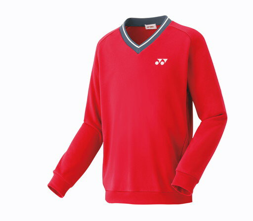 ヨネックス YONEX テニス・バドミントン ウェア（ジュニア） ジュニア厚手トレーナー サンセットレッド(496) J140 32026J 部活動　クラブ活動
