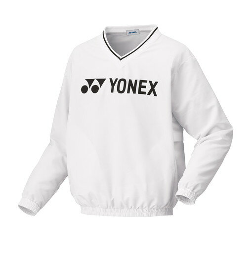 【メール便発送品】ヨネックス YONEX テニス・バドミントン ウエア（ユニ） ユニ裏地付きブレーカー ホワイト(011) M 32028 部活動　クラブ活動