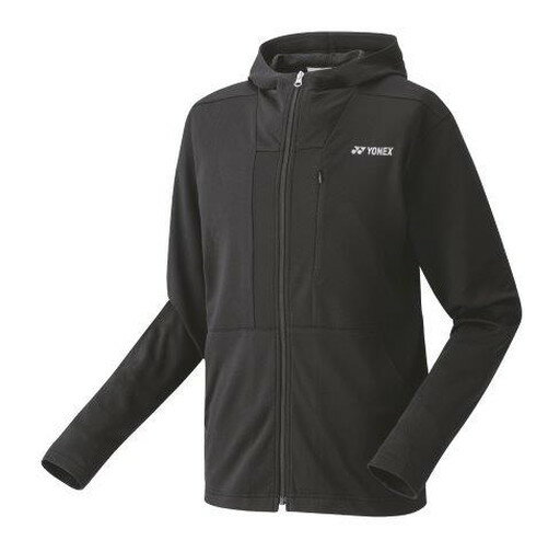 【メール便発送品】ヨネックス YONEX テニス・バドミントン ウエア（ユニ） ユニスウェットパーカー ブラック(007) S 50118 部活動　クラブ活動