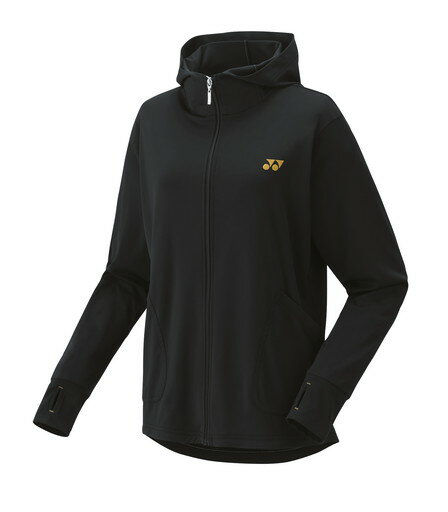 【メール便発送品】ヨネックス YONEX テニス・バドミントン ウエア（ウィメンズ） ウィメンズニットウォームアップパーカー ブラック(007) O 57054 部活動　クラブ活動
