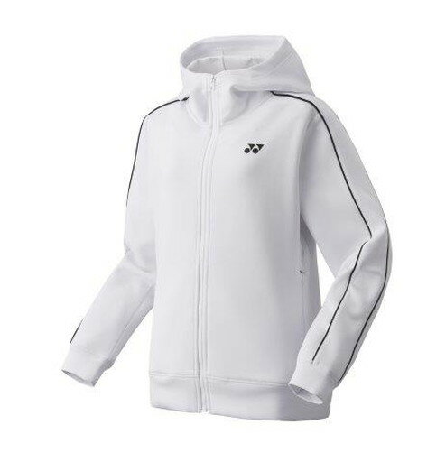 【メール便発送品】ヨネックス YONEX テニス・バドミントン ウエア（ウィメンズ） ウィメンズスウェットパーカー ホワイト(011) L 57059 部活動　クラブ活動