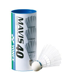 ヨネックス YONEX バドミントン シャトル メイビス40BP『1本（3球入）』MIDDLE M-40BP 部活動　クラブ活動 小学生 羽根 公式