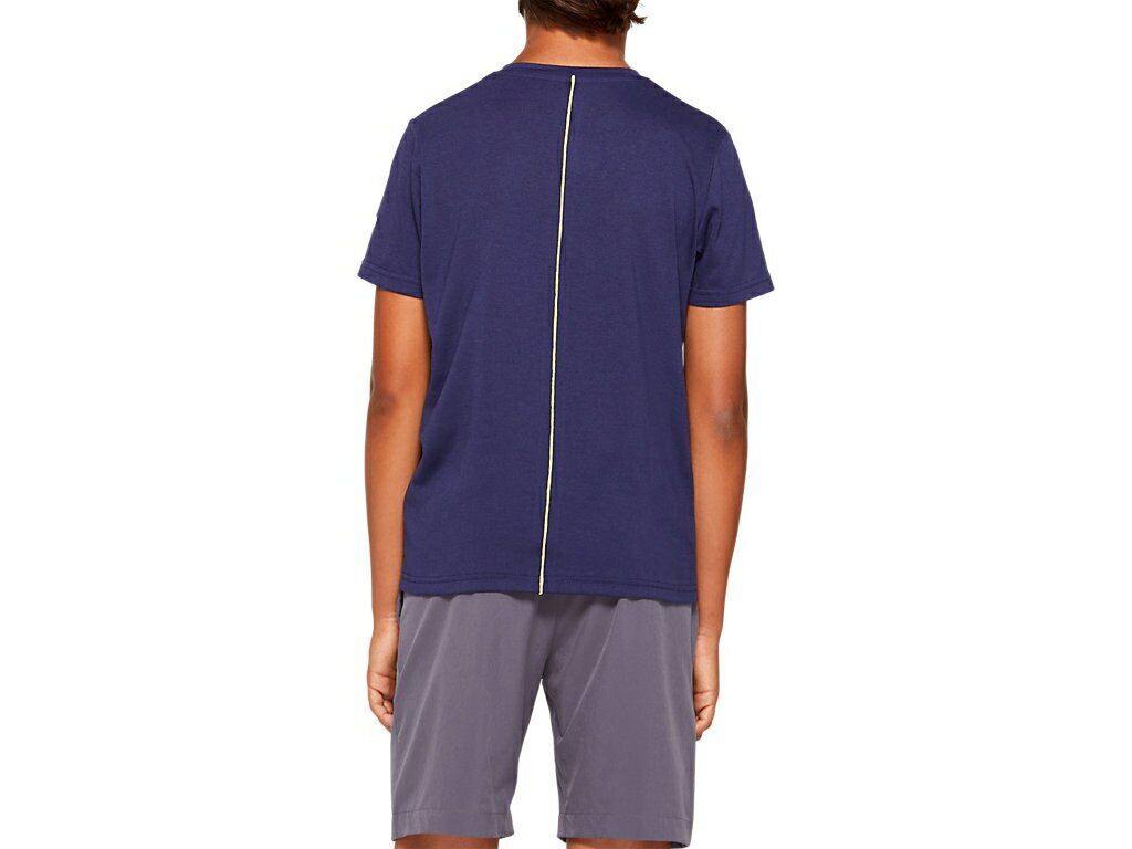 アシックス asics トレ-ニング ウェア(キッズ) Jr ビッグスパイラルショートスリーブトップ ピーコート(400) S 2034A307 運動 部活動 クラブ活動安売り サッカー 用品 セール