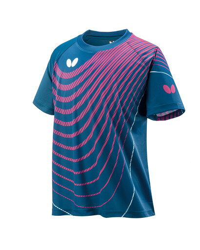 バタフライ Butterfly 卓球 ウェア（メンズ/ユニ） アルゼル・Tシャツ ネイビー(178) XO 45760 ピンポン 部活動　クラブ活動