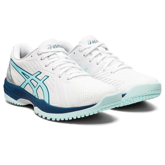 アシックス asics テニス シューズ（レディース） SOLUTION SWIFT FF OC WHITE/CLEAR BLUE(101) 23.5 1042A199