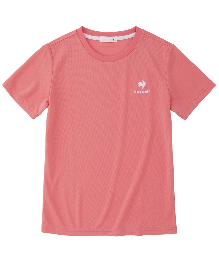 ルコック le coq sportif マルチトレ−ニング トップス単品(シャツ短) エコペットショートスリーブシャツ ストロベリーピンク(STP) S QMWTJA30Z