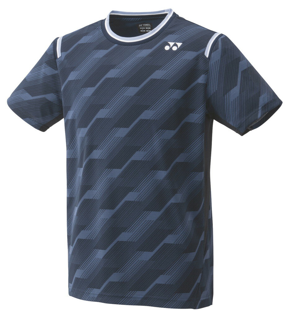 【メール便発送品】ヨネックス YONEX テニス・バドミントン ウエア（ユニ） ユニゲームシャツ（フィットスタイル） ネイビーブルー(019) S 10462