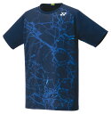【メール便発送品】ヨネックス YONEX テニス・バドミントン ウエア（ユニ） ユニゲームシャツ（フィットスタイル） ネイビーブルー(019) SS 10470