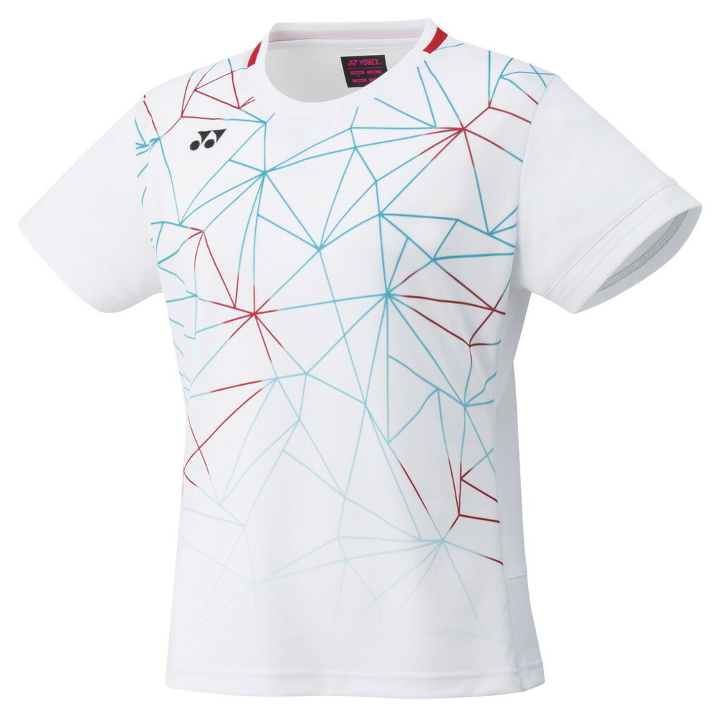 【メール便発送品】ヨネックス YONEX テニス・バドミントン ウエア（ウィメンズ） ウィメンズゲームシャツ ホワイト(011) L 20660