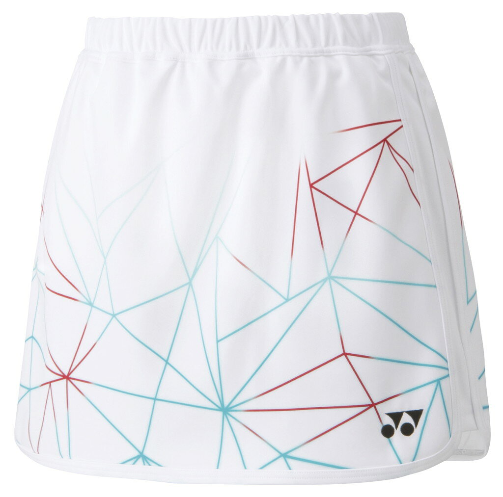 【メール便発送品】ヨネックス YONEX テニス・バドミントン ウエア（ウィメンズ） ウィメンズスカート ホワイト(011) L 26084