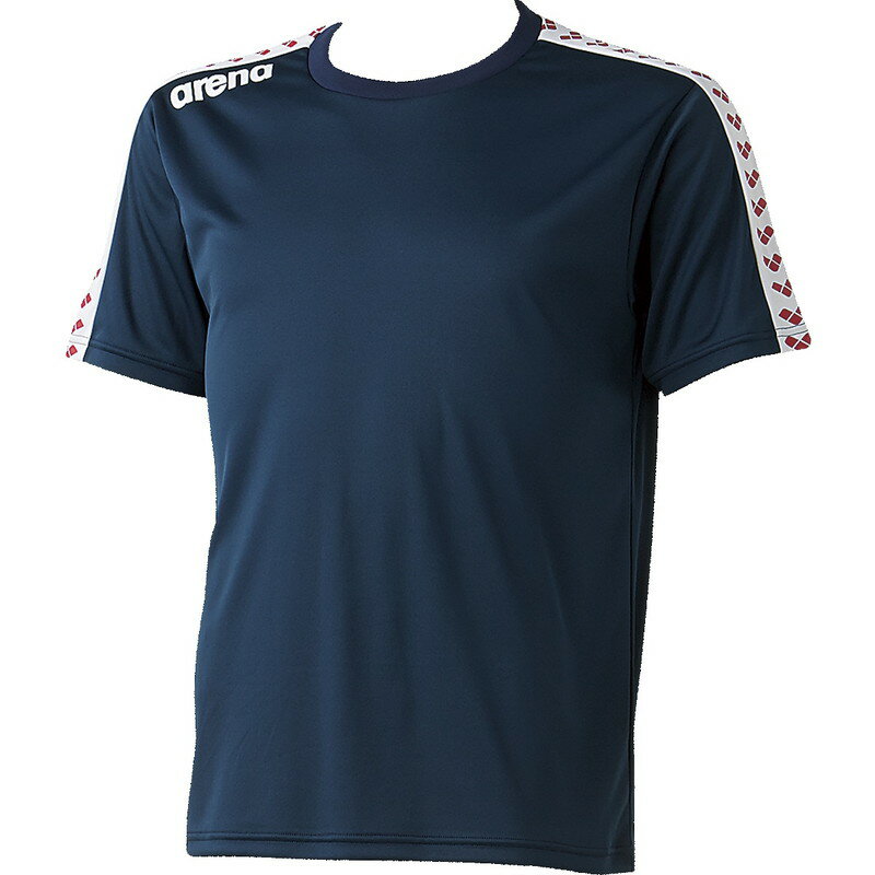 アリーナ arena スイム 半袖シャツ（メンズ） チームラインTシャツ ダークネイビー(DNY) XO ARN-6331