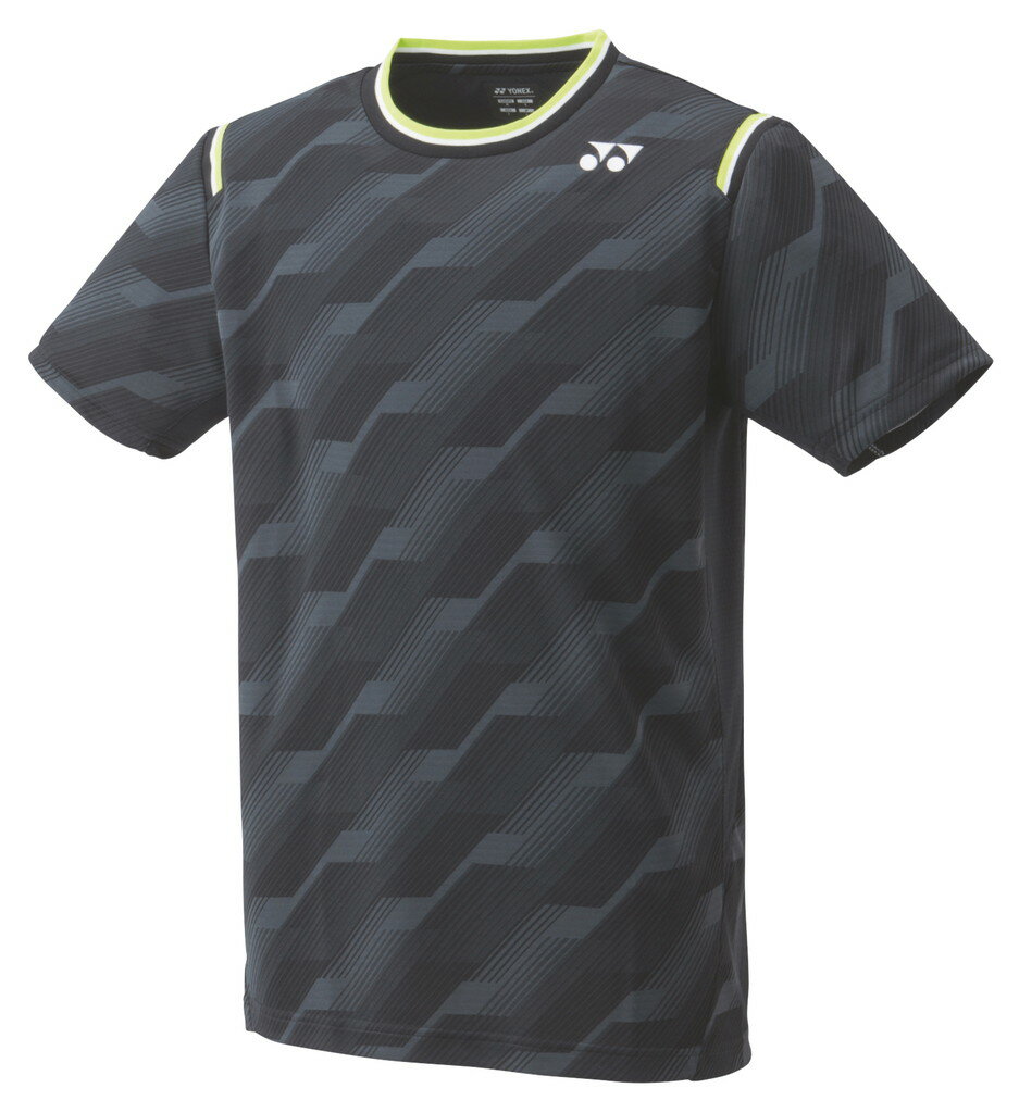【メール便発送品】ヨネックス YONEX テニス・バドミントン ウエア（ユニ） ユニゲームシャツ（フィットスタイル） ブラック(007) O 10462