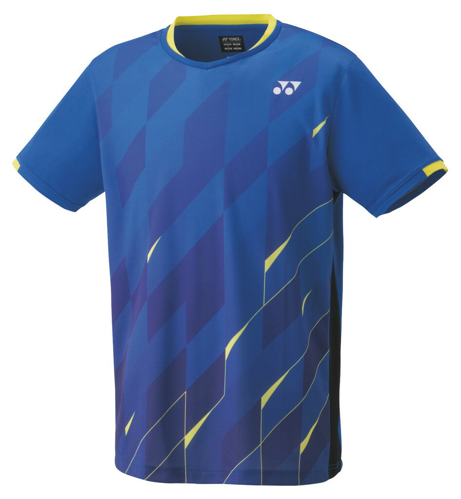 【メール便発送品】ヨネックス YONEX テニス・バドミントン ウエア（ユニ） ユニゲームシャツ（フィットスタイル） ブラストブルー(786) SS 10463