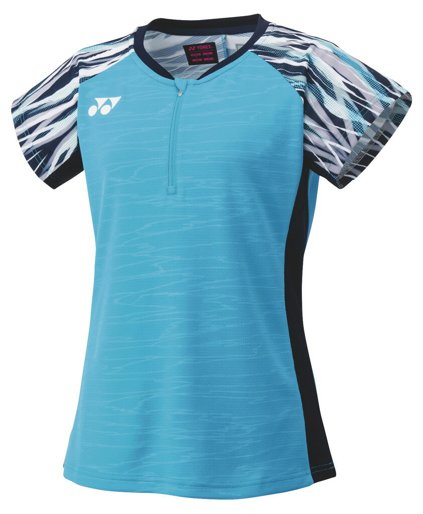 【メール便発送品】ヨネックス YONEX テニス・バドミントン ウエア（ウィメンズ） ウィメンズゲームシャツ タ-コイズ(161) S 20636