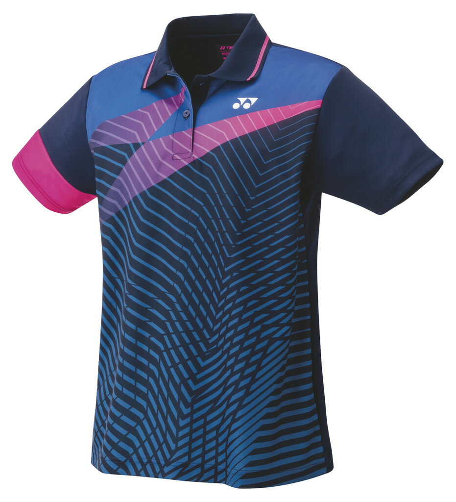 【メール便発送品】ヨネックス YONEX テニス・バドミントン ウエア（ウィメンズ） ウィメンズゲームシャツ ネイビーブルー(019) XO 20663