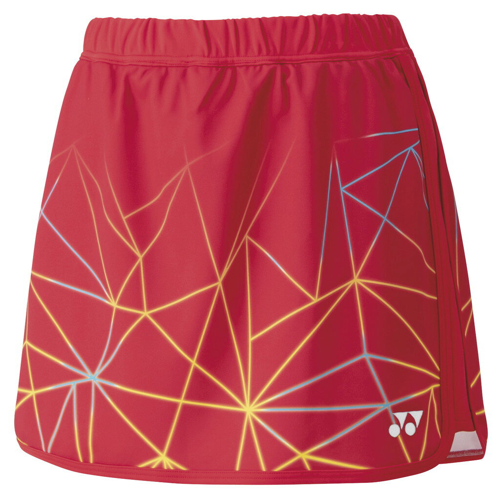 【メール便発送品】ヨネックス YONEX テニス・バドミントン ウエア（ウィメンズ） ウィメンズスカート サンセットレッド(496) S 26084