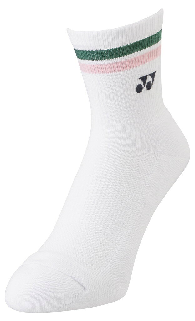 【メール便発送品】ヨネックス YONEX テニス・バドミントン ウエア（ウィメンズ） ウィメンズハーフソックス フレンチピンク(128) 29194