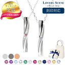 【楽天1位】選べる誕生石12色 ペア ネックレス ペアネックレス シルバー ネックレス ペアネックレス ライン ペア ネックレス キュービックジルコニア プレゼント カップル お揃い ギフト 記念日 彼女 プレゼント 誕生日 彼女 誕生日プレゼント 女性