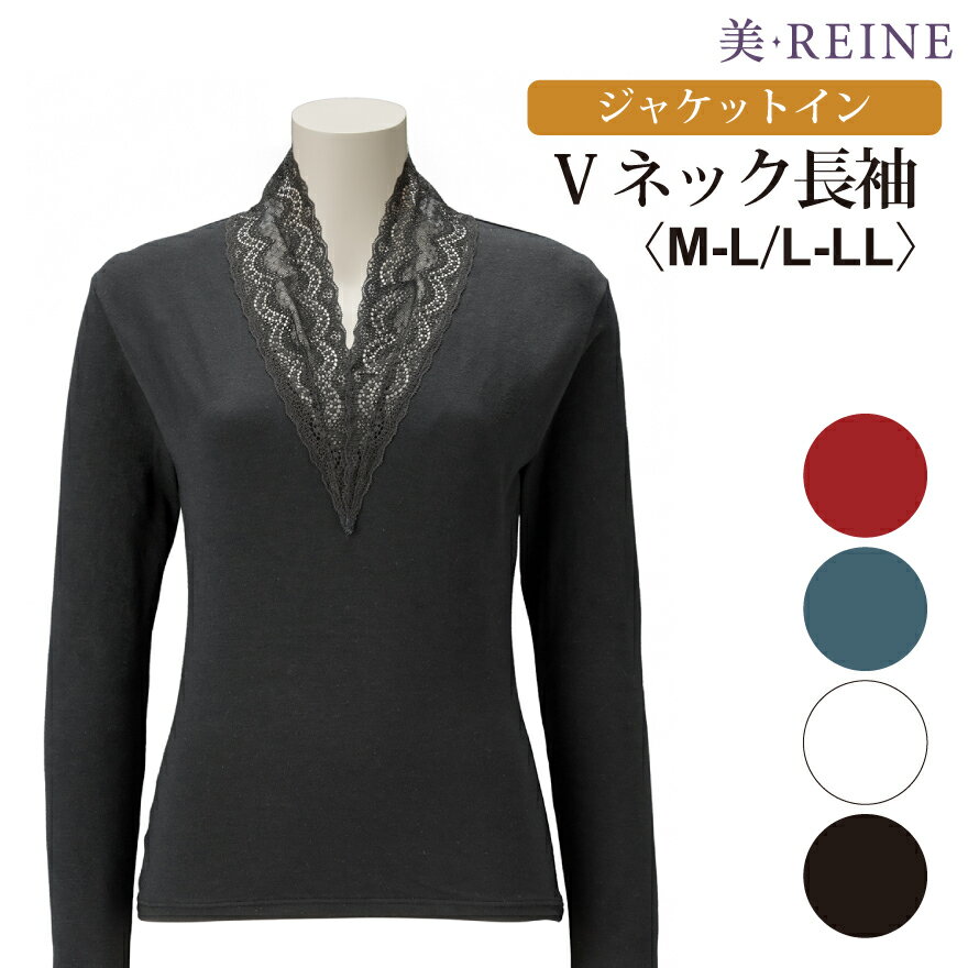 【日本製】ジャケットイン Vネック 長袖 【美・REINE】敬老の日 母の日 プレゼント ギフト 補正下着 レディース 美REINE ビレーヌ 滋賀県 彦根