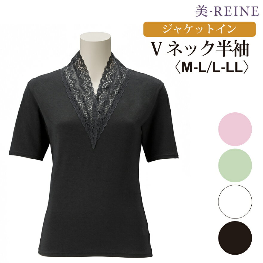 クーポン利用で7％OFF 【日本製】ジャケットイン Vネック 半袖 【美・REINE】敬老の日 母の日 プレゼント ギフト 補正下着 レディース 美REINE ビレーヌ 滋賀県 彦根