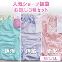 【今なら最大7%OFF】 ★迷ったらコレ★ 人気ショーツ福袋のお試し3種セット 綿混 2way トリコット ナイロン 光沢 サテン 送料無料 コスパ プチプラ ...