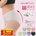 【店内全品5%OFF~】レディース ショーツ 深履き 綿混 3枚 セット レース 選べる 福袋 M L LL 3L 4L 5L お腹まで 送料無料 コットン 深ばき パンツ 下着 インナー パンティ スタンダード ハイウエスト 大きい サイズ 2L 綿95% すっぽり へそ 大きめ 肌に優しい 深め