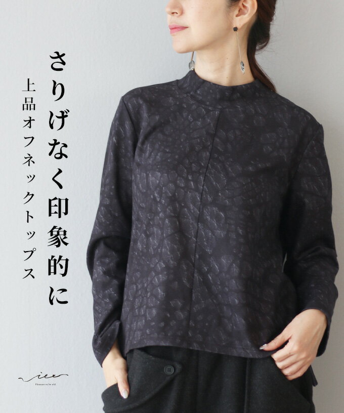 Rakuten - 「Vieo」 トップス 40代 50代 60代 レディース Vieo ヴィオ きれいめ シンプル 大人 上品 長袖 秋冬 リラックス お出掛け おしゃれ オシャレ ゆるコーデ フリーサイズ 体型カバー スタイルアップ 婦人服
