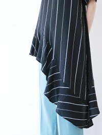 【再入荷♪♪7月20日20時より】「Vieo」サイドに流れるストライプトップス