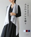 「Vieo」ジレ きれいめ ベスト 体型カバー 婦人服 大人 上品 着回し 40代 50代 60代 レディース お洒落 春夏 夏物 フリーサイズ Vieo