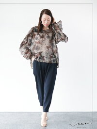 【再入荷♪♪4月11日22時より】「Vieo」美しい花をのせてトップス