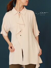 【再入荷8月24日20時より】「Vieo」胸元で重なる〜とろみトップス〜