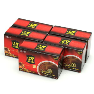 【送料無料 5箱セット(75袋)】ベトナムコーヒー G7 ブラック 15袋入×5箱セット インスタント チュングエンTrungNguyen