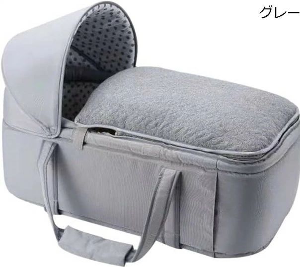 VIEW shopのベビーかご ベビーバスケット かご ーファン ベビーキャリー バスケット お昼寝マット 赤ちゃん退院 0￣8ヶ月 JOLNN｜アングル2