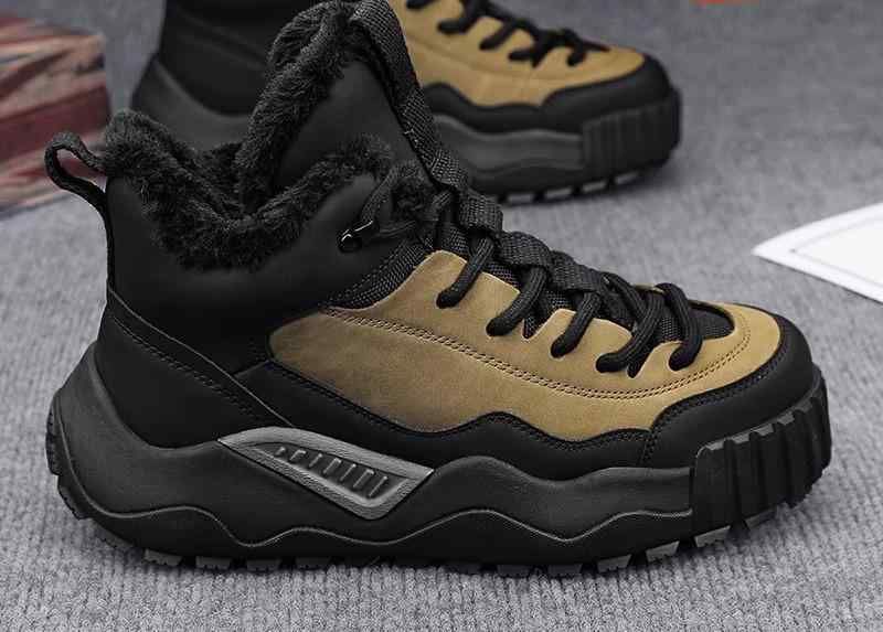 冬用 大人 ハイ コットン オシャレ 保温性 ファー カット 紳士靴 モテ スノーブーツ シューズ ノースイースタン 紳士靴 男性用 かっこい