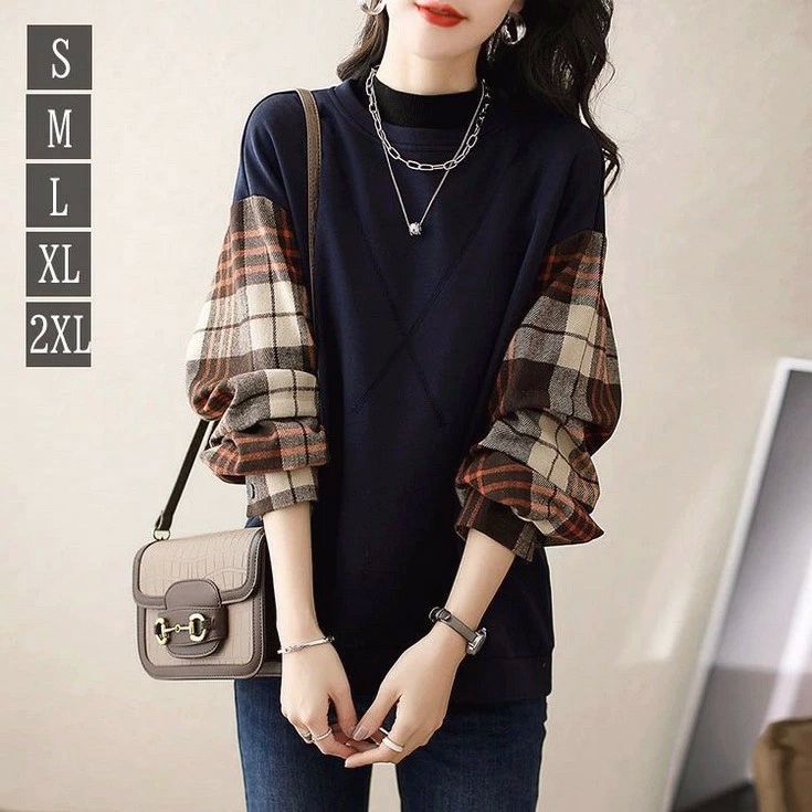 ■商品名 Tシャツ レディース 秋 冬 綿 プルオーバー ロンT トップス クルーネック 切り替え 長袖 おしゃれ 30代 40代 プリント 大人 ゆったり スウェット おしゃれ 一枚で着映える異素材ミックスプルオーバー 30代 40代 50代 シャツ ニットソー ■商品コード s034 ■カラー ネイビー（総柄） ■実寸(cm)約 《サイズ》肩幅/胸囲/着丈/袖丈/裾幅 《S》54/108/61/49.25/100.5 《M》55.5/112/62/50/104.5 《L》57/116/63/50.75/108.5 《LL》58.5/120/64/51.5/112.5 《3L》59/124/65/52.5/116.5■商品名 Tシャツ レディース 秋 冬 綿 プルオーバー ロンT トップス クルーネック 切り替え 長袖 おしゃれ 30代 40代 プリント 大人 ゆったり スウェット おしゃれ 一枚で着映える異素材ミックスプルオーバー 30代 40代 50代 シャツ ニットソー ■商品コード s034 ■カラー ネイビー（総柄） ■実寸(cm)約 《サイズ》肩幅/胸囲/着丈/袖丈/裾幅 《S》54/108/61/49.25/100.5 《M》55.5/112/62/50/104.5 《L》57/116/63/50.75/108.5 《LL》58.5/120/64/51.5/112.5 《3L》59/124/65/52.5/116.5