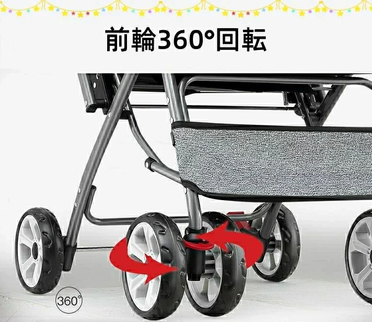 ペットカート 小型犬 ペットカート 分離式 多頭用 犬用ベビーカー 犬 カート 猫 バ...