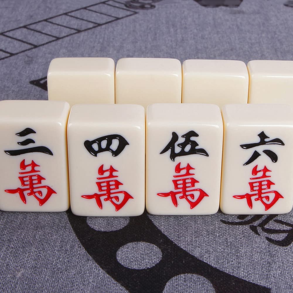 マージャン牌 麻雀牌 中国の麻雀 手打ち 麻雀セット 携帯便利 カードゲーム サイコ...