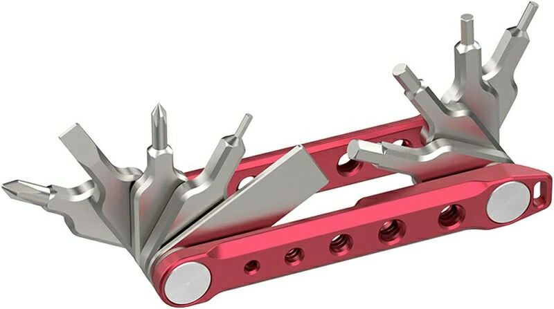 ドライバー レンチセット 9in1 折りたたみ 全金属製 高硬度 携帯マチルツール カメラ 三脚 修理ツール ..