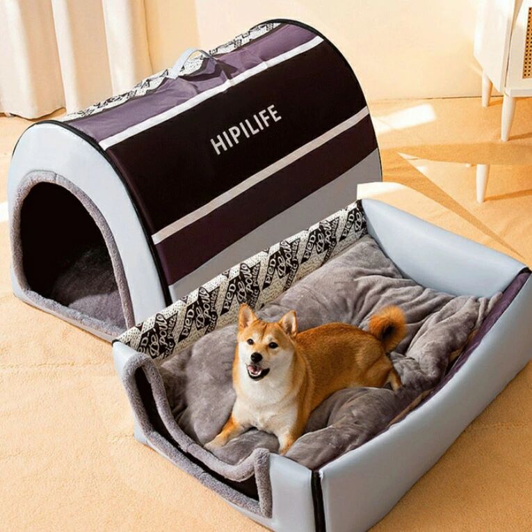 ペットハウス 犬小屋 室内 冬 犬ハウス ドーム型 テント 大型犬 ふわふわ もこもこ フリース 暖かい 折..