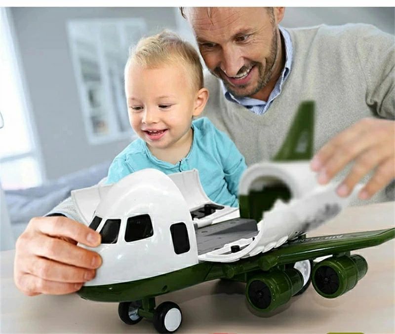 飛行機 おもちゃ 消防車 おもちゃ ミニカーセット 消防車トラック おもちゃ飛行機 航空機 ミニカーセット 知育玩具 玩具収納 子供 男の 2
