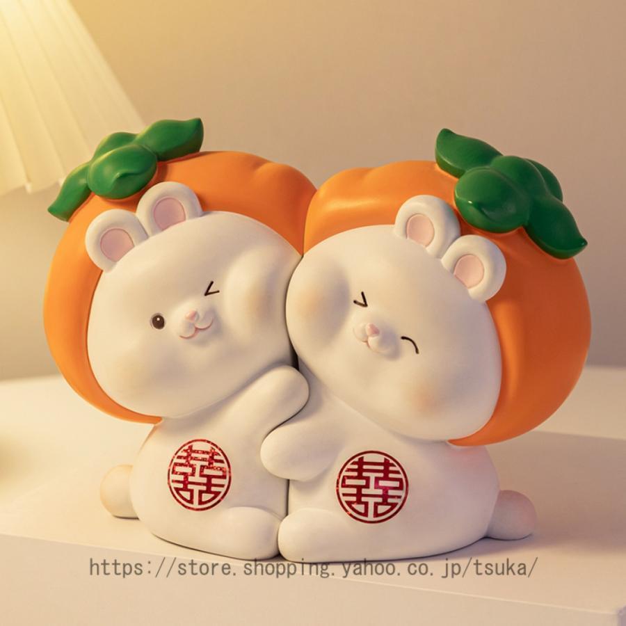 Rakuten - クマ 置物 兎 猫 かわいい おもしろい置物 樹脂 オブジェ おしゃれ アニマル どうぶつ 飾り物 玄関 部屋 店舗 飾り 北欧 面白い インテ
