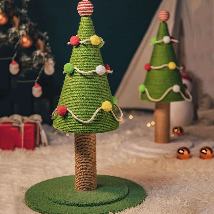 爪とぎ キャットタワー 猫 人気 クリスマスツリー おもちゃ サイザル麻巻き ねこ つめとぎ ネコ 爪とぎ..