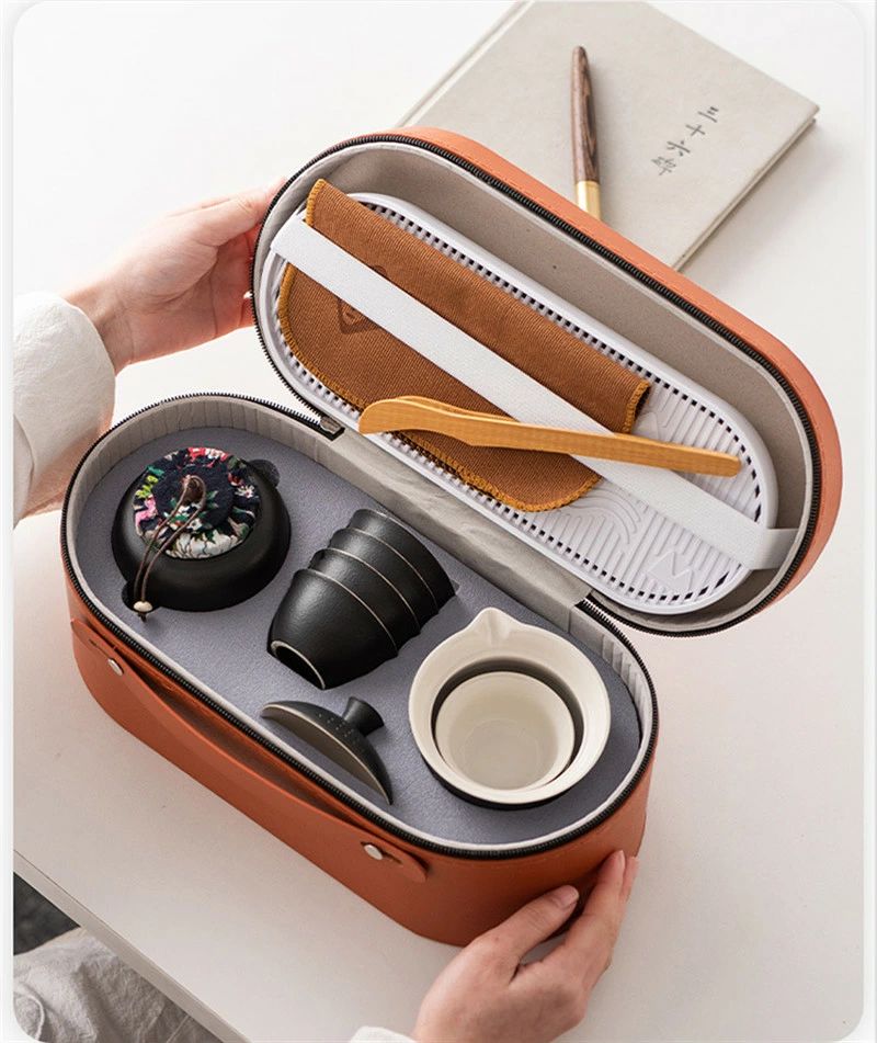 茶具茶盤 紅茶 収納バッグ付き 旅行 母の日 湯呑みセット 日本茶 急須 携帯用茶器セット 急須セット ティーセット