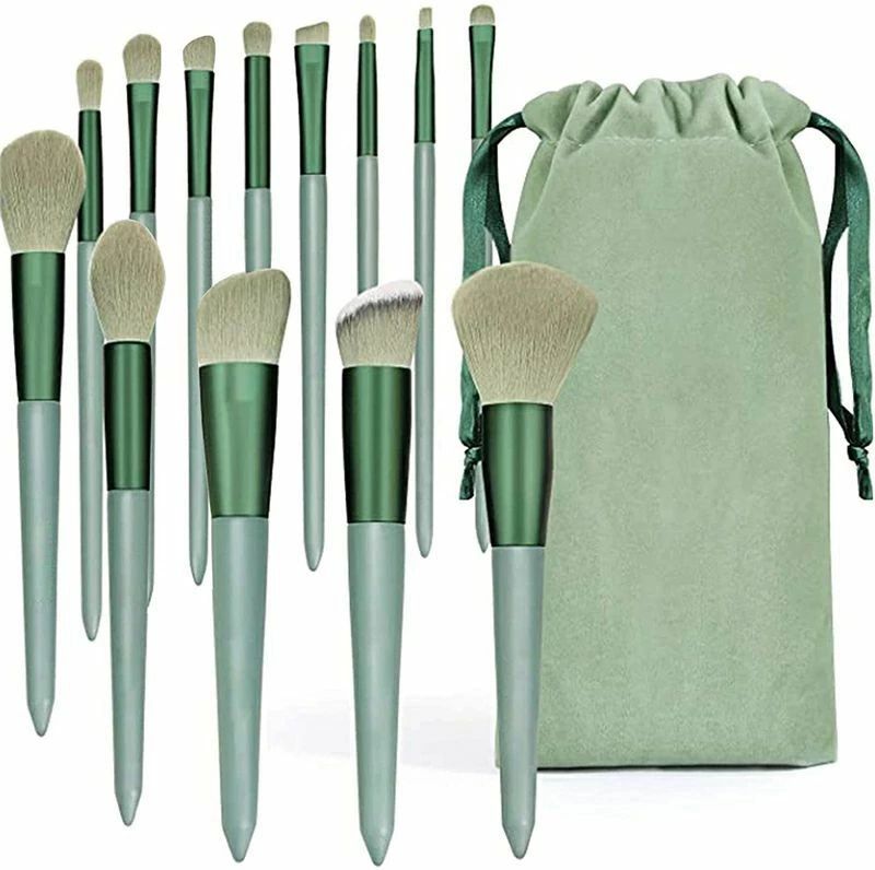 メイクブラシ 13本 化粧セット 初心者 高級繊維毛 化粧筆セット 超柔らかい 日常の化粧 スパイラル パ..