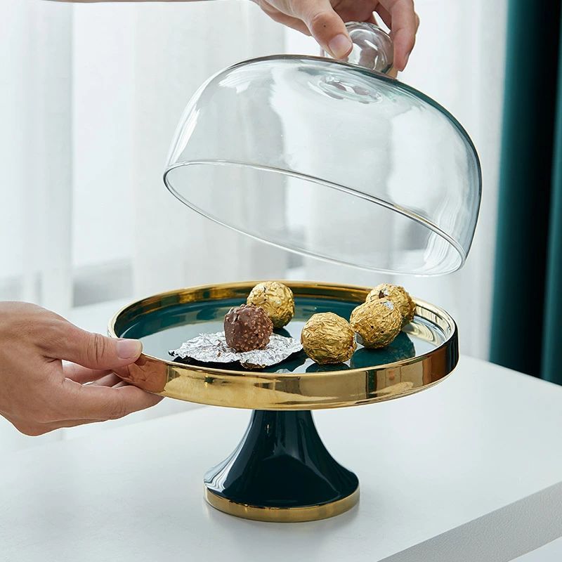 Rakuten - ケーキカバー レストラン用ディスプレイ ホテル用カトラリー おしゃれ ケーキドーム アフタヌーンティースタンド ケーキスタンド 結婚式
