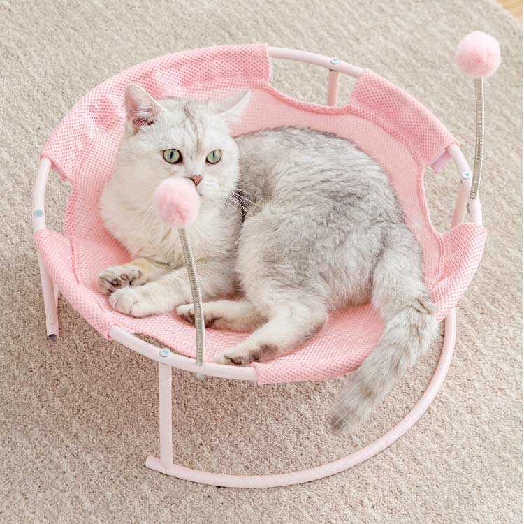 猫ベッド 猫 猫 猫 日光浴 メッシュ ハンモック 通気性 お昼寝 組立簡単 小型犬 キャンプ 夏用 ペット ペットハンモック 猫寝床 ネコベ