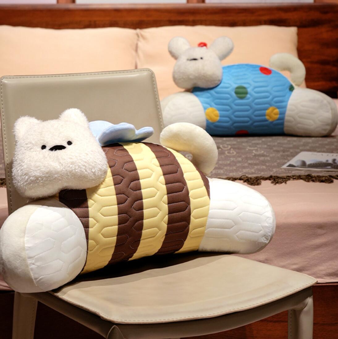 クッション 読書枕 背もたれ ベッドの上 靠枕 読書用 洗えるカバー 持ち運び便利 テレビ枕 腰枕 背中ク..